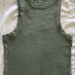 Old Navy Olive Ribbed Tee